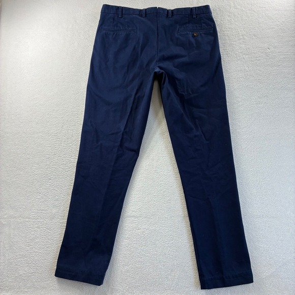 Sid Mashburn Twill Chino Pants Mens 34x32 Blue Preppy Quiet Luxury Cotton Casual - Picture 2 of 8